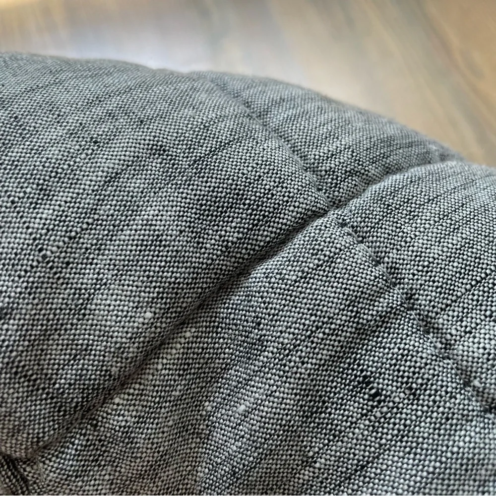 West Elm Linen Euro Quilted pillow Sham